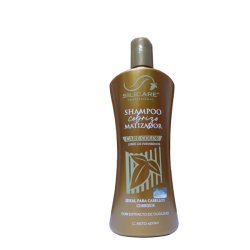Shampoo matiz cobrizo protege y reaviva el cabello teñido 400ml - Silicare