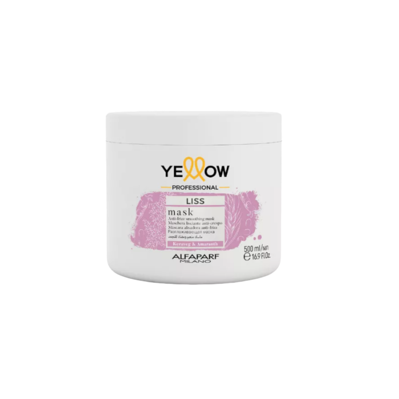 Liss mask alisadora anti-frizz para cabello encrespado 500ml - Yellow