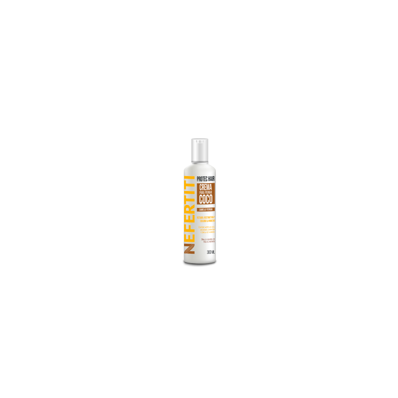 Línea Coco Crema para peinar equilibra la humedad y vitalidad natural 300ml - Nefertiti