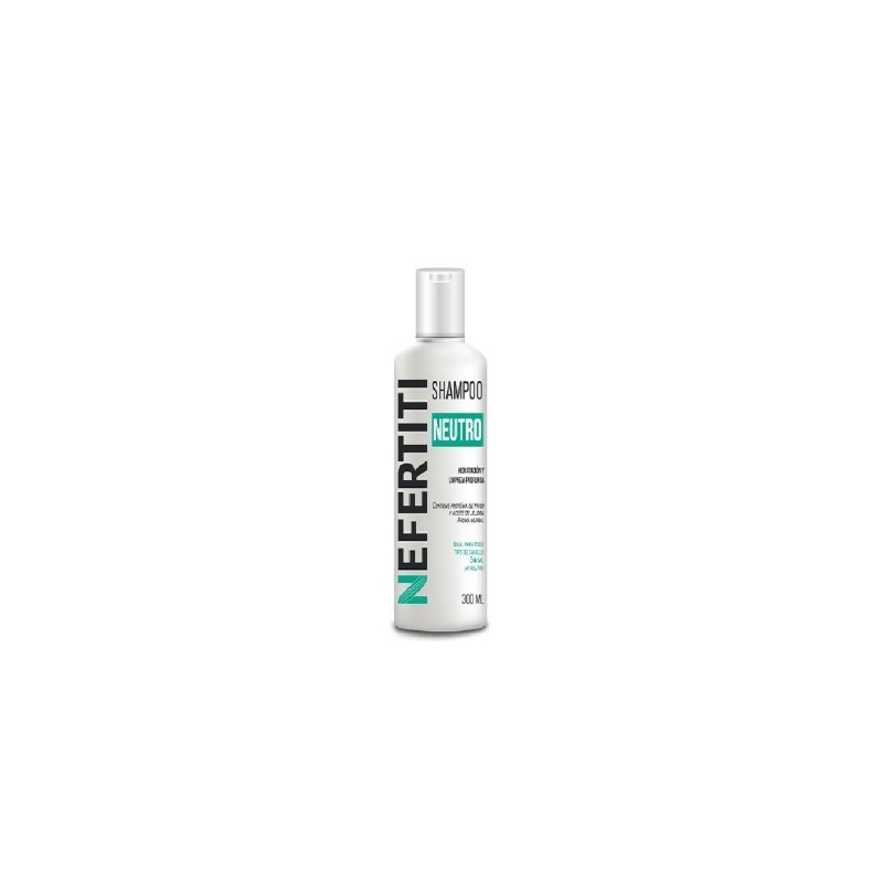 Shampoo Neutro humecta y conserva el equilibrio del cabello, libre de impurezas 300ml - Nefertiti
