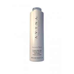 Platino Shampoo elimina los reflejos amarillos de los cabellos canosos, rubios y platinados 500ml - AVYNA