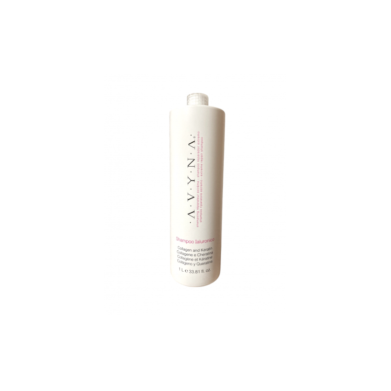 Ialuronico Shampoo perfecto para cabellos muy procesados, deshidratados y maltratados 1L - AVYNA