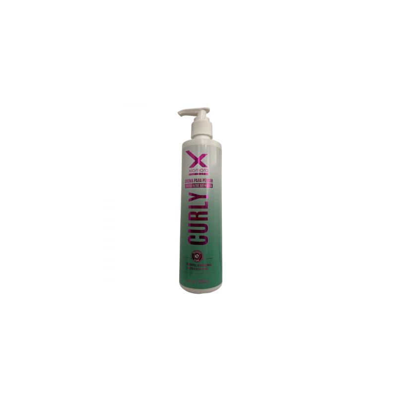 Crema para peinar Curly humecta y define rizos, efecto satinado, suave, natural y prolongado 250g - Xiomara